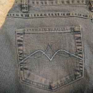 Stonewash floral Jeans